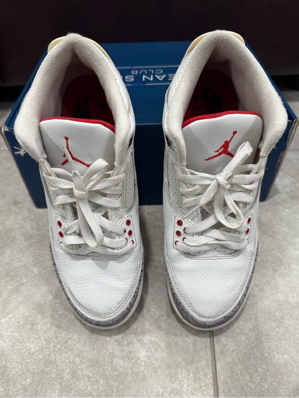 Size 8.5W/7Y Nike Air Jordan 3 Retro White Cement Reimagined DM0967-100 - Picture 6 of 7